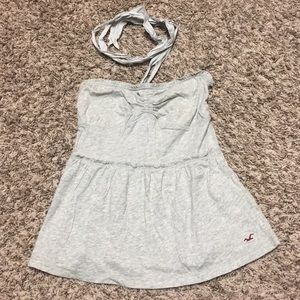 Gray Hollister Halter Top